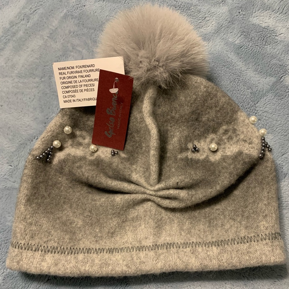 Geslo Bianco Mixed Grey Wool Hat